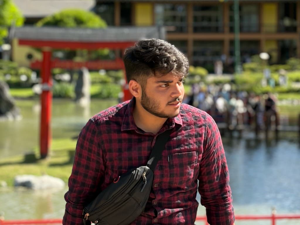 Aditya in Buenos Aires, Argentina, 2025, first time leaving India